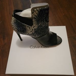 Calvin Klein 4 inch Sarine Peep-Toe Heel